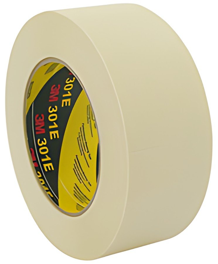 3M Ruban adhésif de masquage papier 301E, 48 mm x 50m, beige