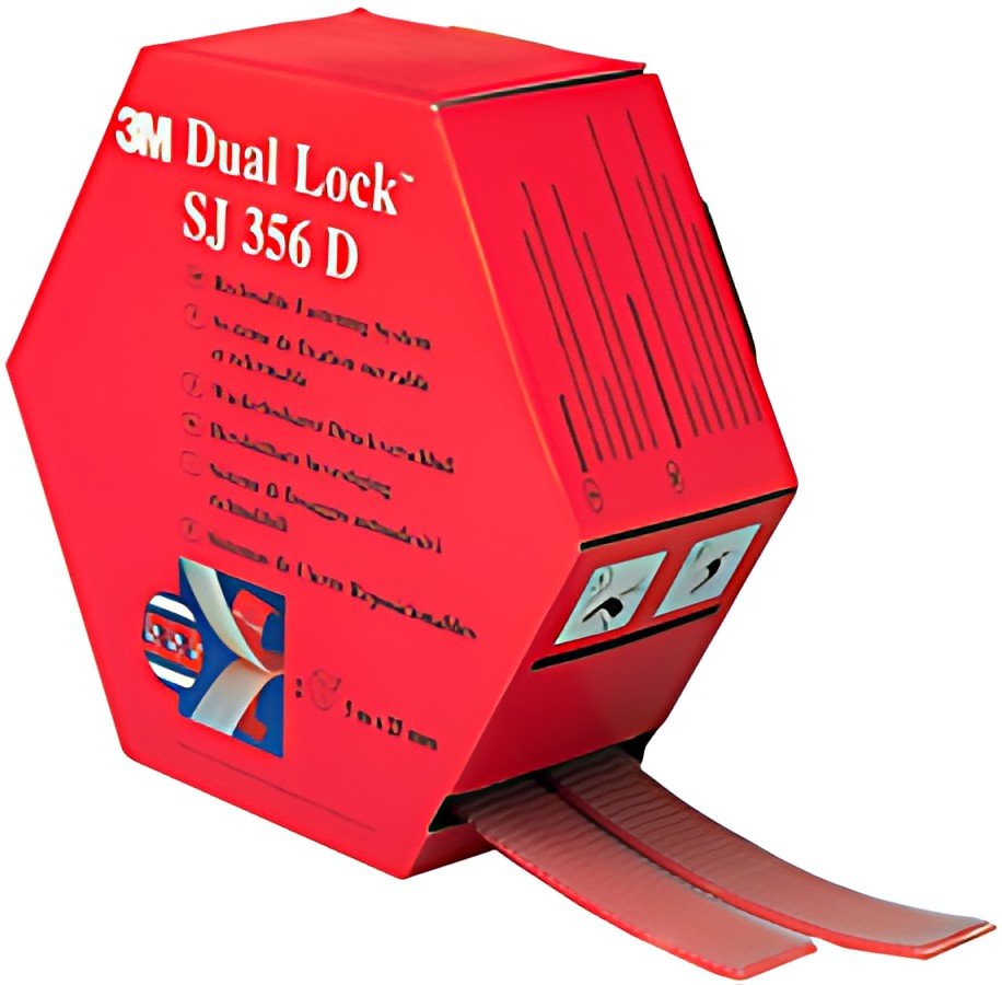 3M Fixation auto-agrippante Dual Lock SJ356D, translucide