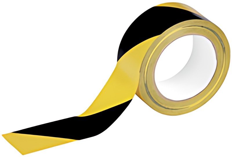 DURABLE Bande de marquage DURALINE BASIC, noir/jaune