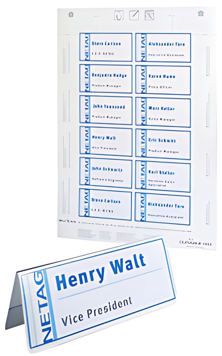 DURABLE Planches d'impression pour porte-noms, blanc
