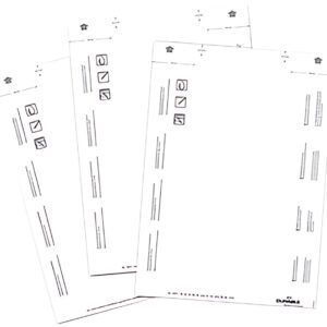 DURABLE Planche d'impression pour badges, 17 x 67 mm
