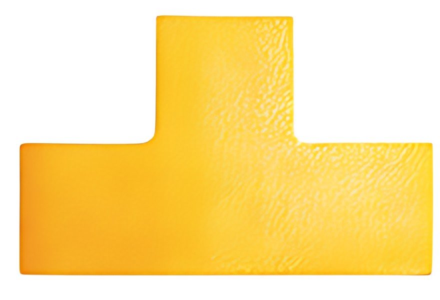 DURABLE Marquage de place, forme T, autocollant, jaune