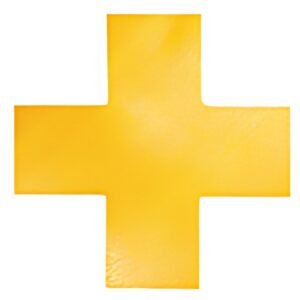 DURABLE Marquage de place, croix, autocollant, jaune