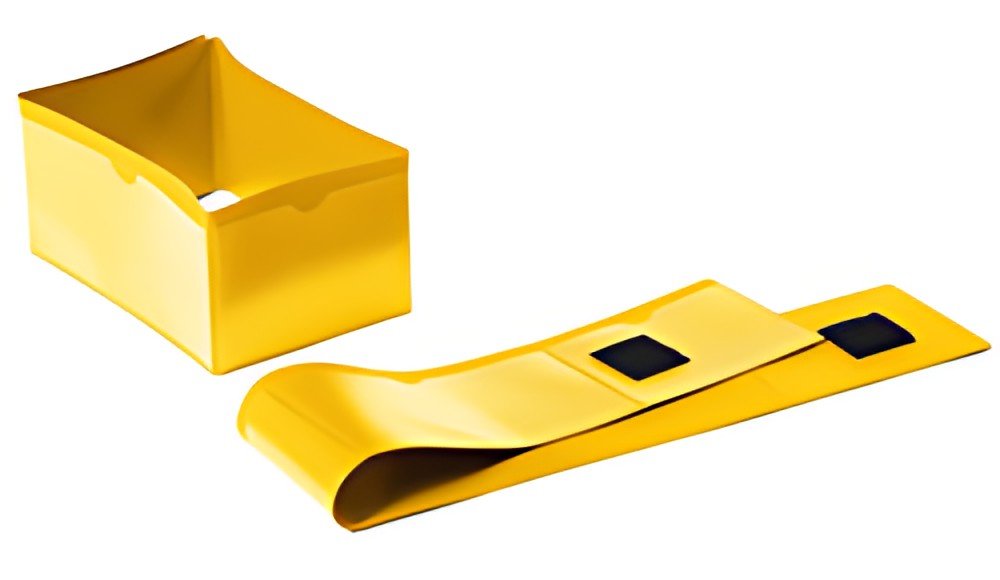 DURABLE Porte-étiquette pour pied de palette, jaune