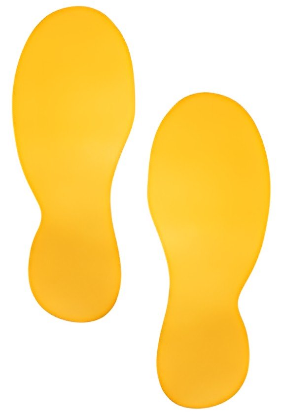 DURABLE Symbole de marquage au sol "Pieds", autocollant