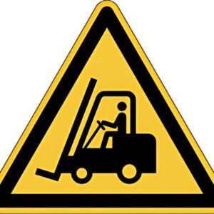 DURABLE Panneau de signalisation "attention chariots