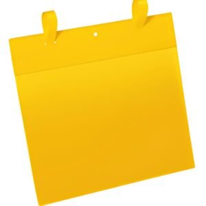 DURABLE Pochette pour casier en treillis, A4 paysage, jaune