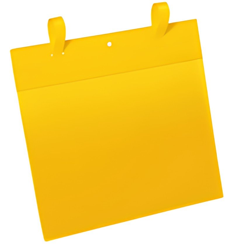 DURABLE Pochette pour casier en treillis, A4 paysage, jaune