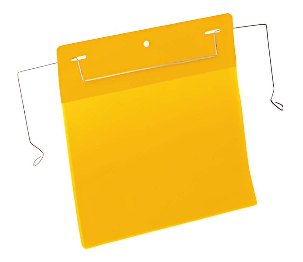 DURABLE Pochette avec fil de suspension, A5 paysage, jaune