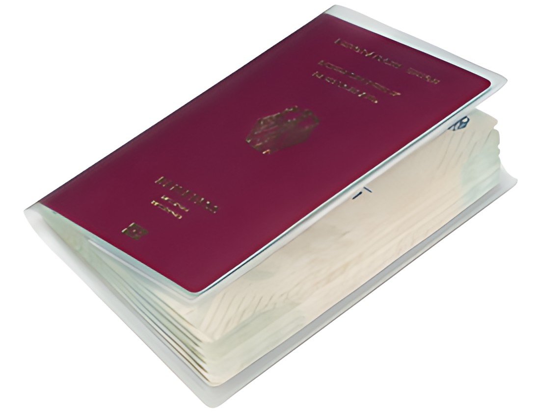 DURABLE Pochette double pour passeport, format: 189 x 129 mm