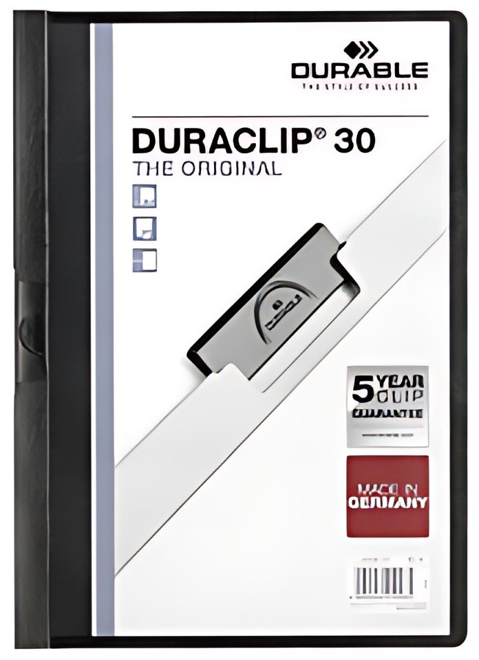 DURABLE Chemise à clip DURACLIP ORIGINAL 30, A4, rouge