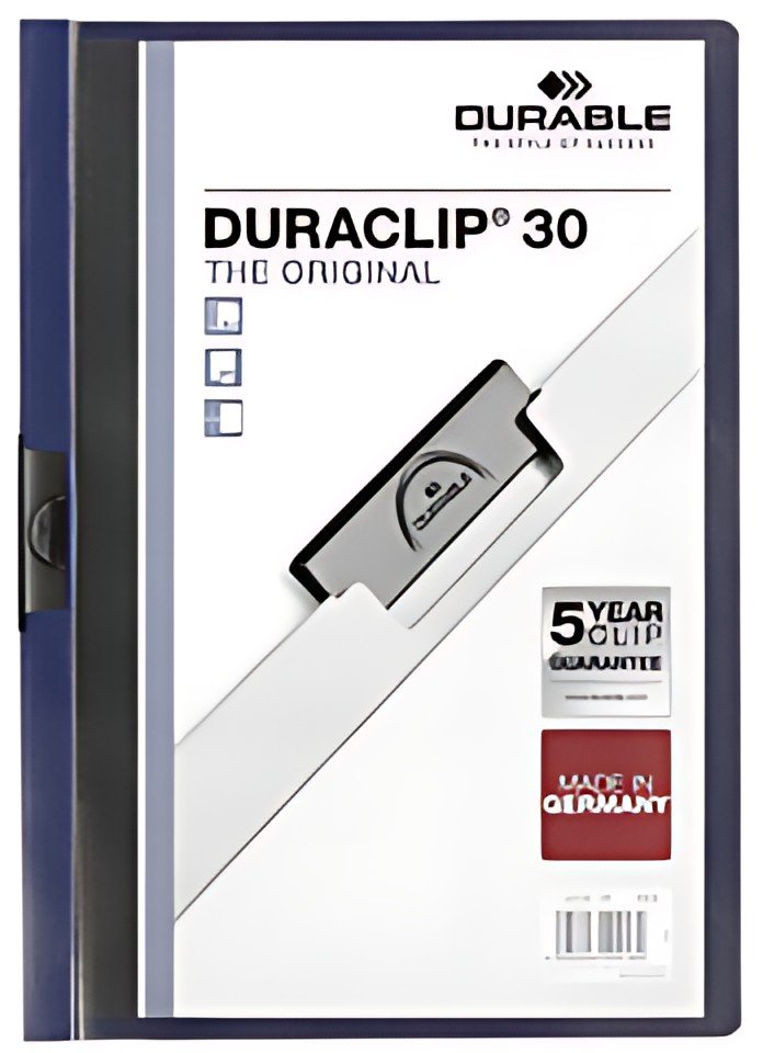 DURABLE Chemise à clip DURACLIP ORIGINAL 30, A4, bleu