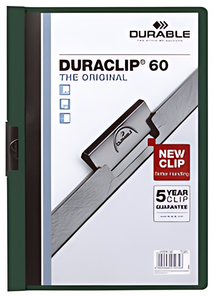 DURABLE DURACLIP ORIGINAL 60 Chemises à pince, A4, pétrole