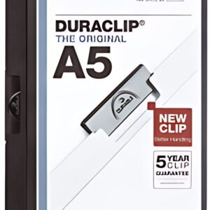 DURABLE Chemise à clip DURACLIP, A5, noir