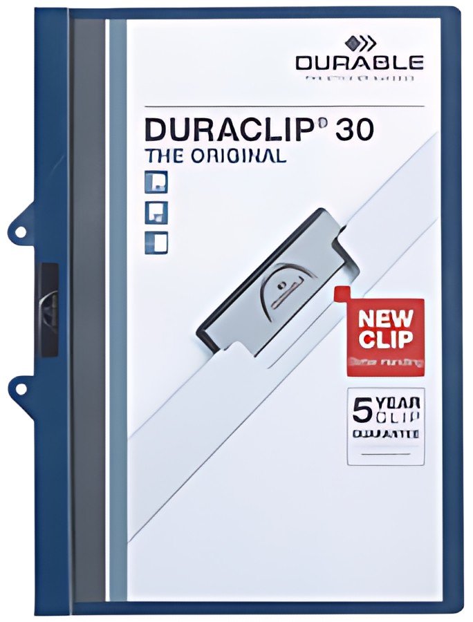 DURABLE Chemise à clip DURACLIP EASY FILE, A4, bleu foncé