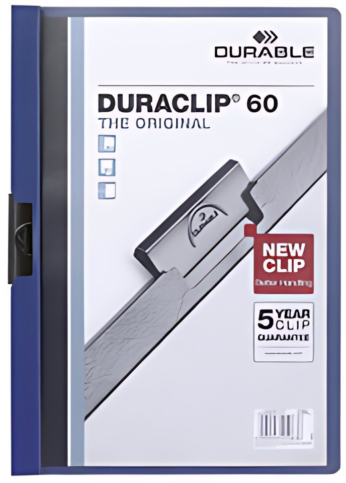 DURABLE Chemise à clip DURACLIP ORIGINAL 60, A4, bleu foncé