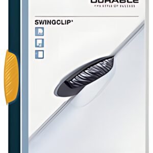 DURABLE Chemises à clip SWINGCLIP, format A4, clip jaune