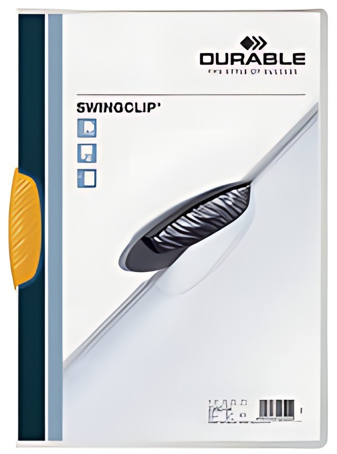 DURABLE Chemises à clip SWINGCLIP, format A4, clip jaune
