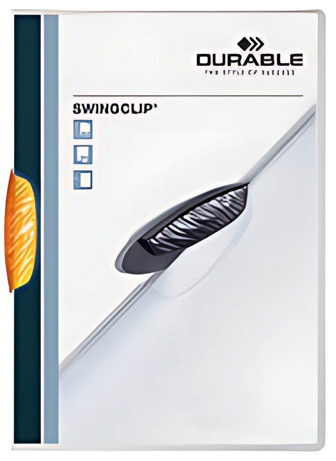 DURABLE Chemise à clip SWINGCLIP, format A4, clip orange
