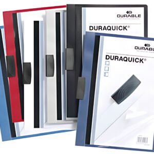 DURABLE Chemise à clip DURAQUICK, A4, rouge