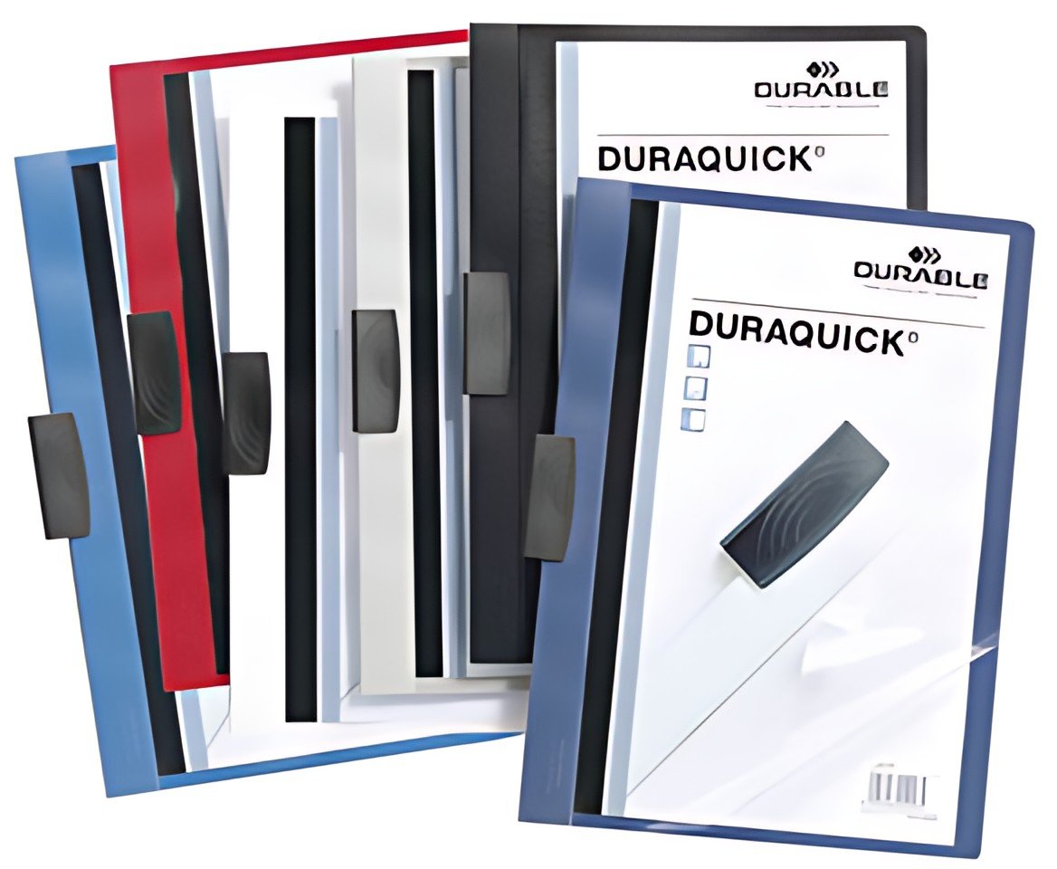DURABLE Chemise à clip DURAQUICK, A4, bleu foncé