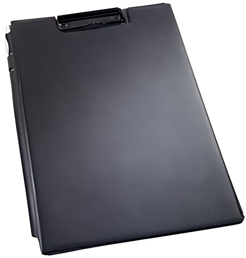 DURABLE Porte-bloc avec pince, format A4+, sous film, noir
