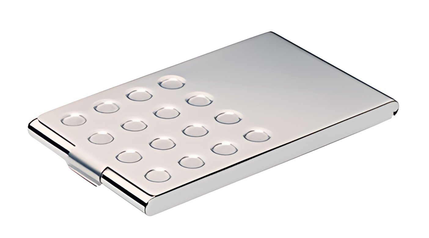 DURABLE Etui pour cartes de visite BUSINESS CARD BOX CHROME