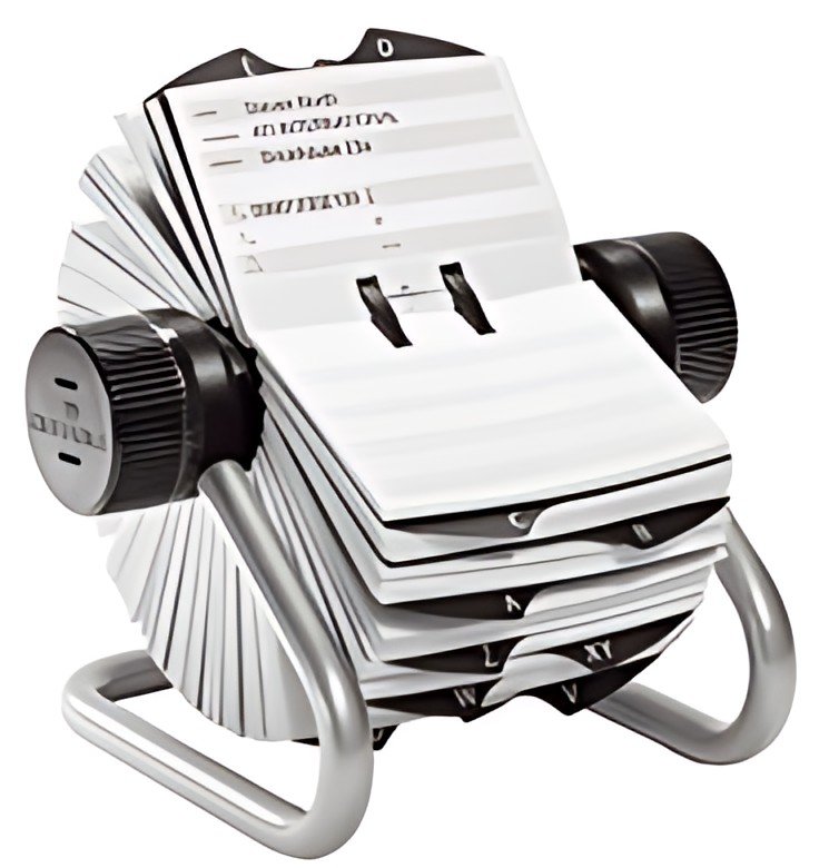 DURABLE Fichier rotatif TELINDEX, argent