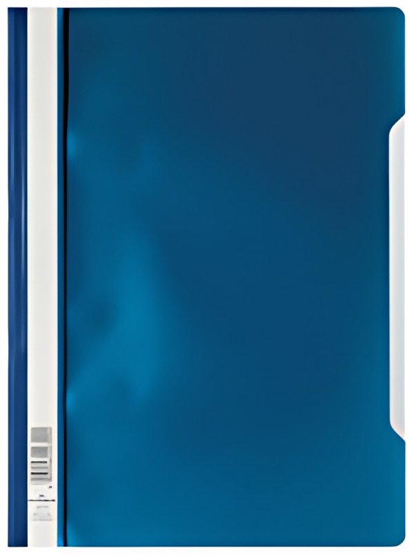 DURABLE Chemise à lamelle, A4, en PP, bleu foncé