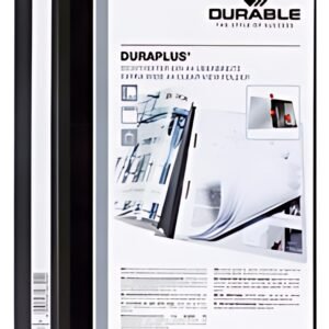 DURABLE Chemise à lamelle DURAPLUS, A4, noir
