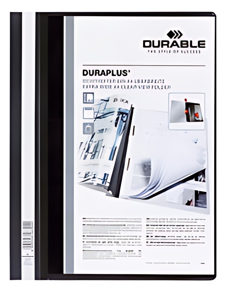DURABLE Chemise à lamelle DURAPLUS, A4, noir