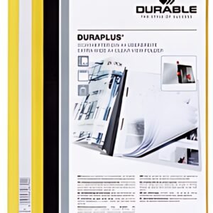 DURABLE Chemise à lamelle DURAPLUS, A4, jaune