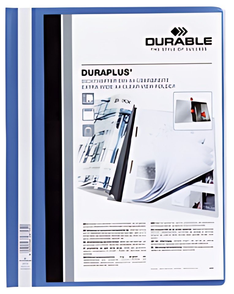 DURABLE Chemise à lamelle DURAPLUS, A4, bleu
