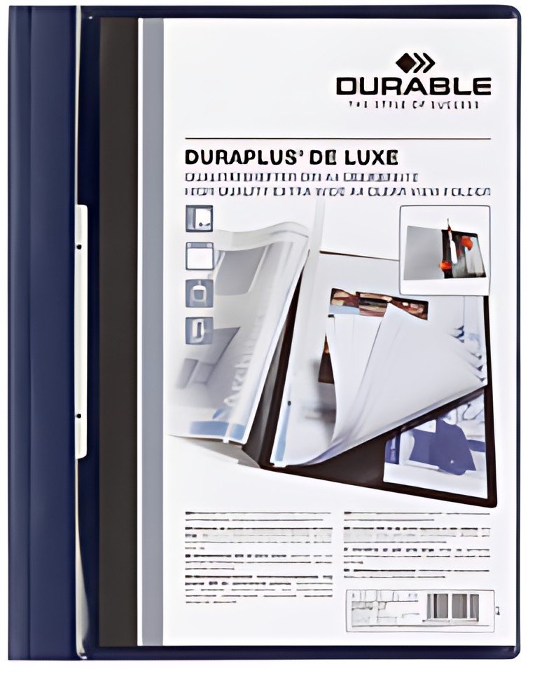 DURABLE Chemise à lamelle DURAPLUS de Luxe, A4, noir