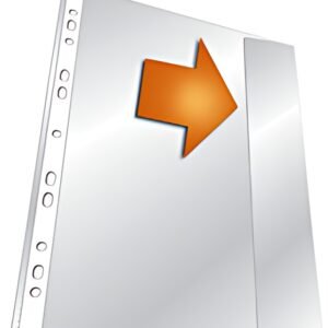 DURABLE Pochette perforée, A4, PP, transparent, 0,135 mm