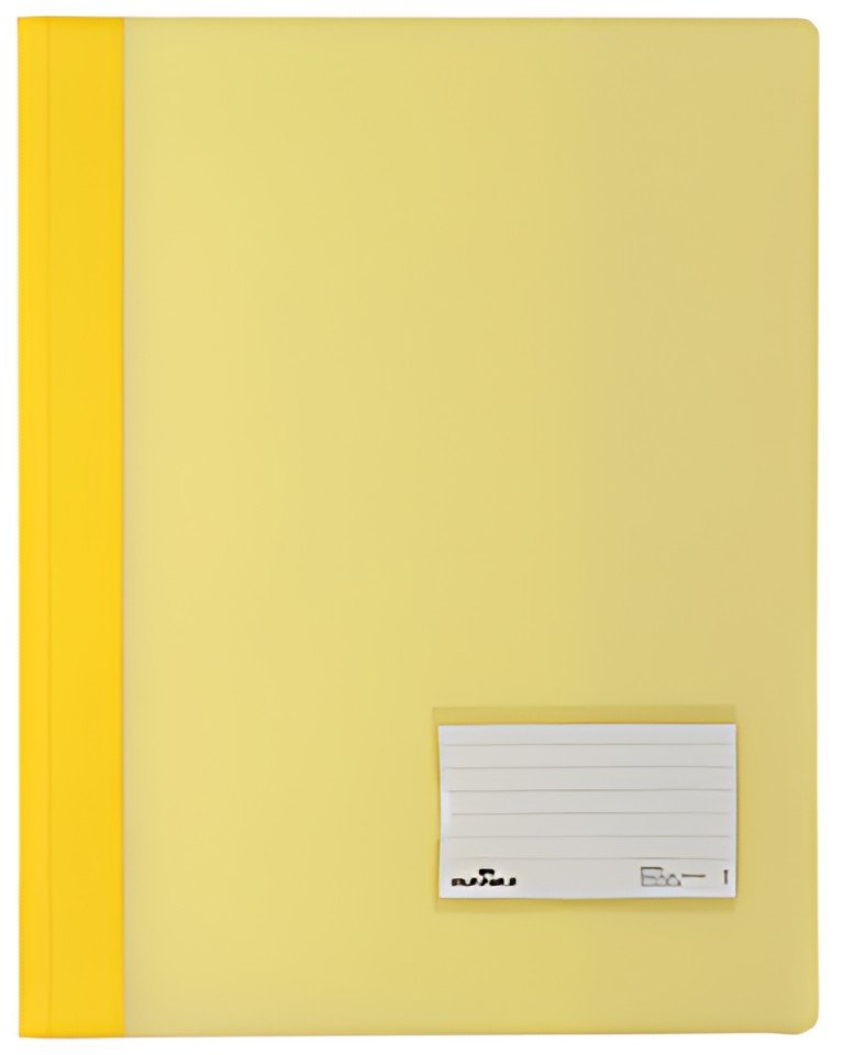 DURABLE Chemise à lamelle DURALUX, A4, jaune translucide