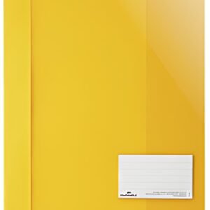 DURABLE Chemise à lamelle extra large, A4+, PVC, jaune