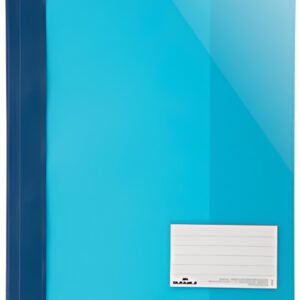 DURABLE Chemise à lamelle extra large, A4+, PVC, bleu