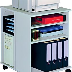 DURABLE Desserte de bureau "74/59" ouvert, 6 étagères, gris