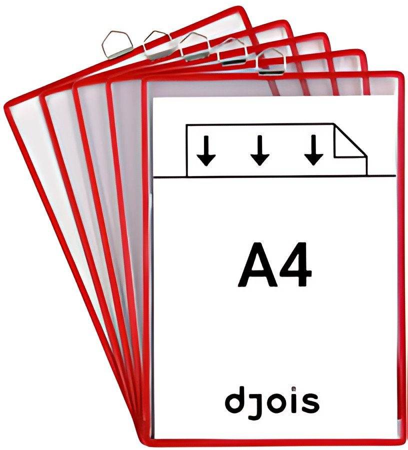 djois by tarifold Poche à anse, format A4, vertical, rouge