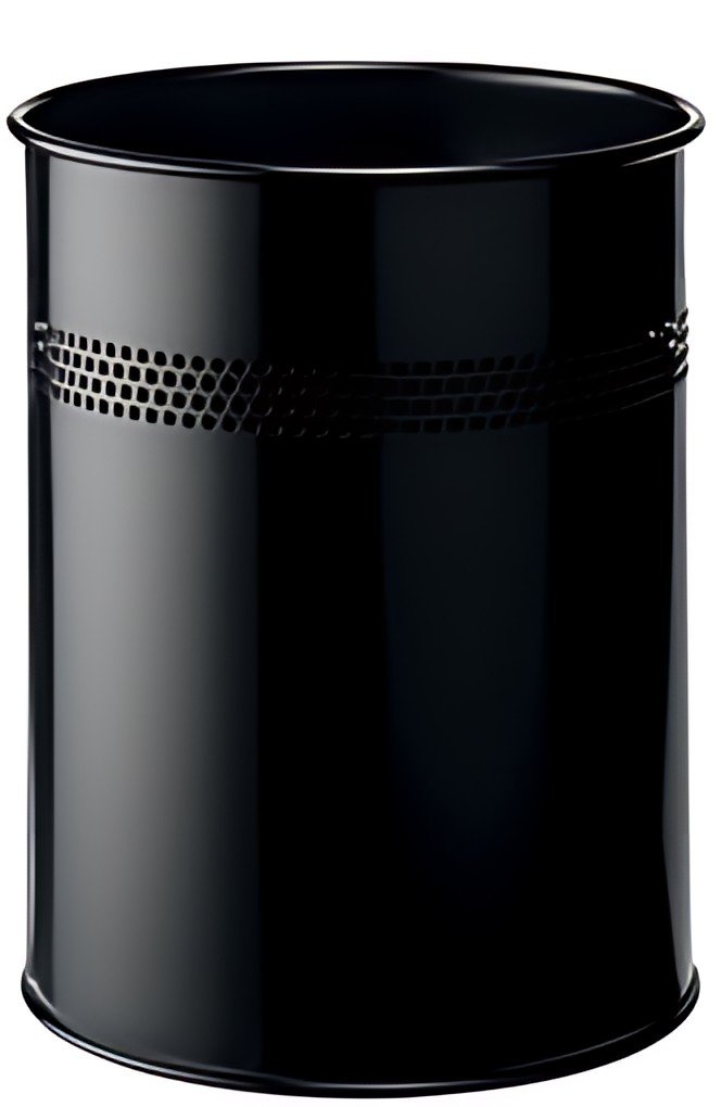 DURABLE Corbeille à papier METALLIQUE, rond, 15 litres