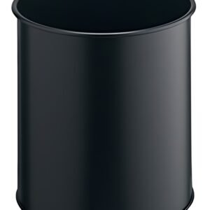 DURABLE Corbeille METALL, rond, 15 litres, noir