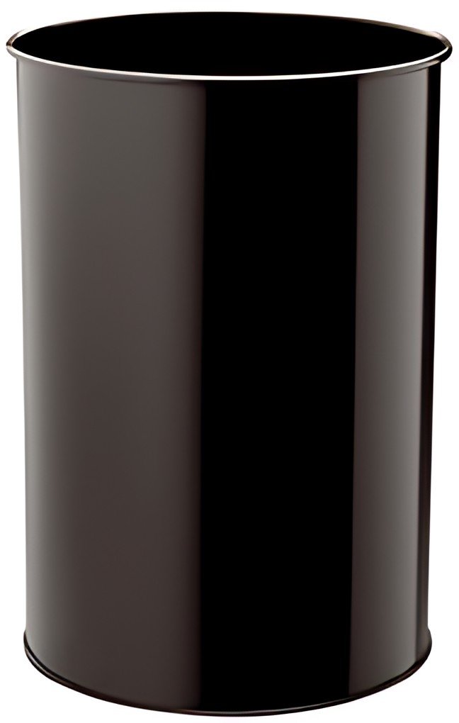 DURABLE Corbeille METALL, rond, 30 litres, noir