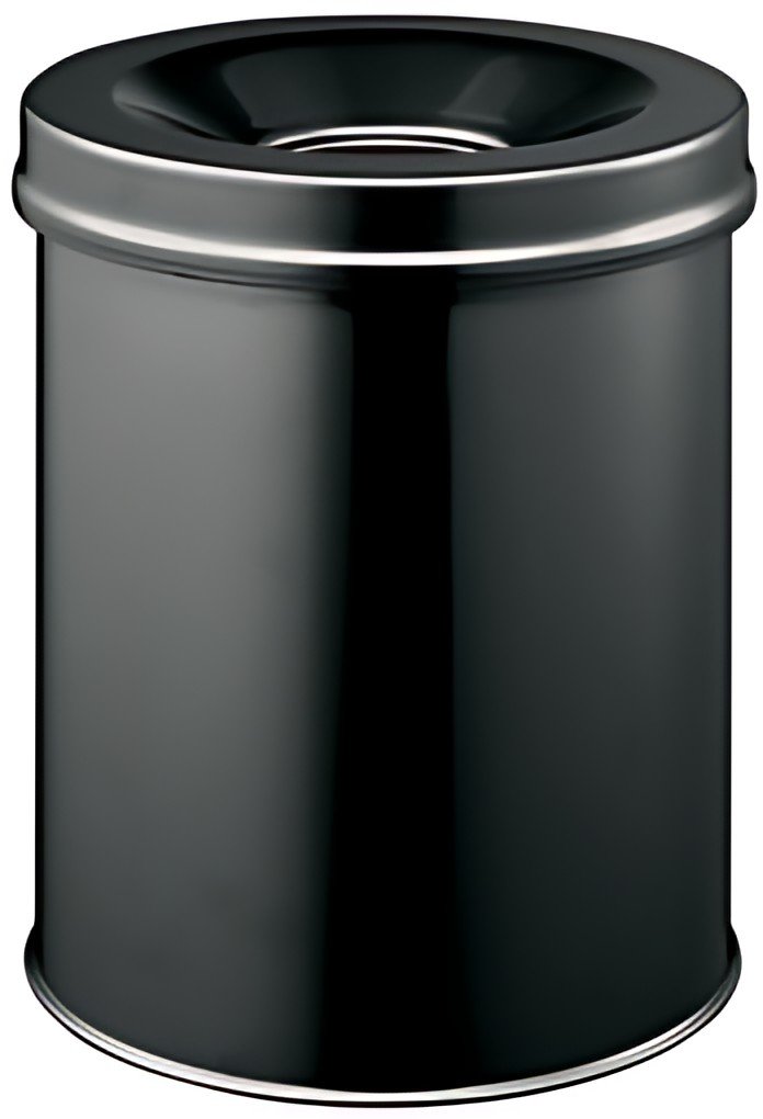 DURABLE Corbeille à papier SAFE, ronde, 15 litres, noir