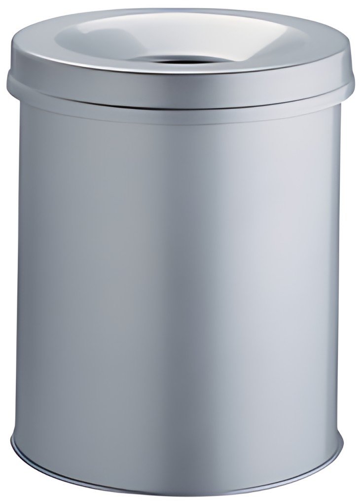 DURABLE Corbeille à papier SAFE, rond, 15 litres, gris