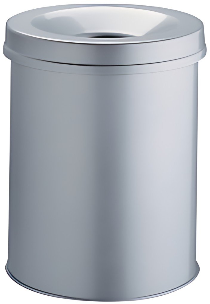 DURABLE Poubelle SAFE, rond, 30 litres, gris