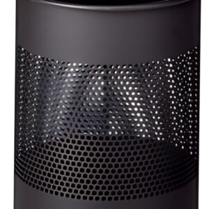 DURABLE Corbeille papier METAL, ronde, 15 litres, anthracite