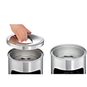 DURABLE Corbeille à papier SAFE, avec couvercle étouffoir