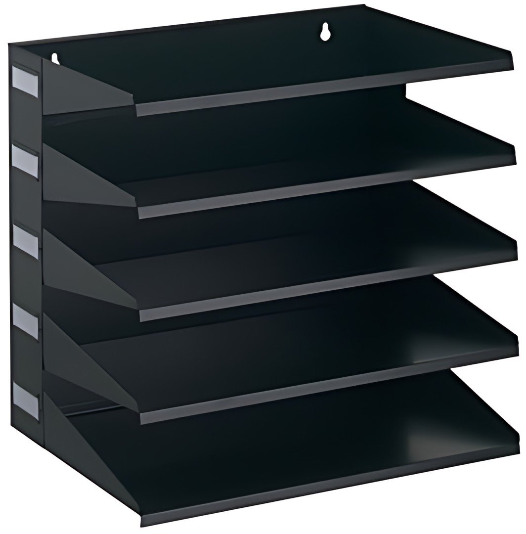 DURABLE Station de tri Business, 5 compartiments, noir