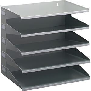 DURABLE Station de tri Business, 5 compartiments, gris